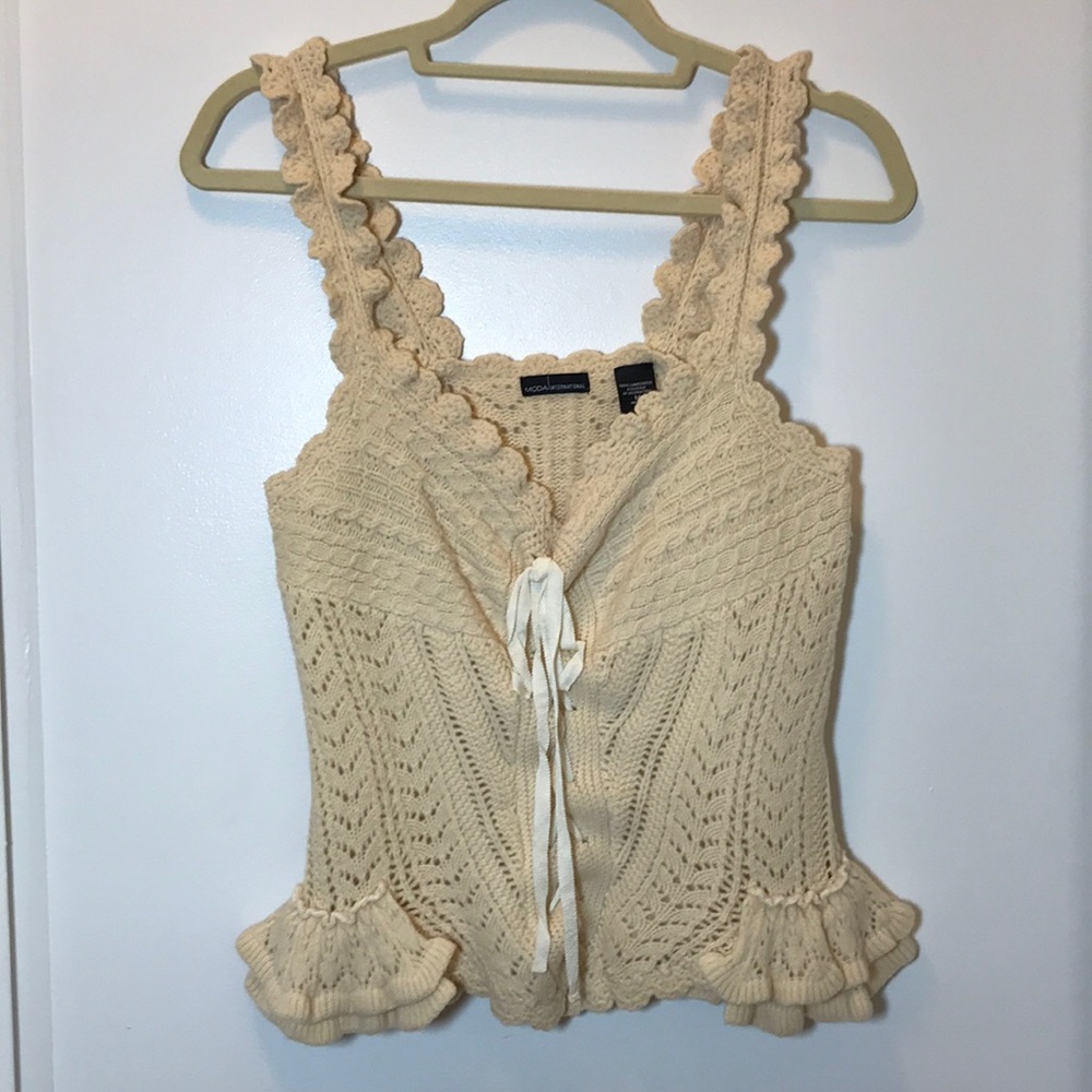 MODA INTERNATIONAL Knitted/Crochet Top
